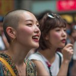 坊主女画像 茨城県 ひたちなか市 #スキンヘッド #坊主女 #AI美女