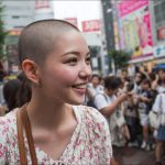 坊主女画像 茨城県 土浦市 #スキンヘッド #坊主女 #AI美女