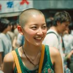 坊主女画像　鳥取県　鳥取市　#スキンヘッド　#坊主女　#AI美女　　