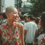 坊主女画像　茨城県　ひたちなか市　#スキンヘッド　#坊主女　#AI美女　　