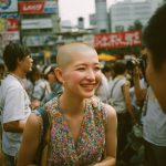 坊主女画像　青森県　弘前市　#スキンヘッド　#坊主女　#AI美女　　