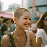 坊主女画像　東京都　多摩市　#スキンヘッド　#坊主女　#AI美女　　