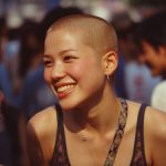 坊主女画像　大阪府　門真市　#スキンヘッド　#坊主女　#AI美女　　