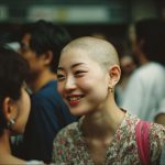坊主女画像　東京都　渋谷区　#スキンヘッド　#坊主女　#AI美女　　
