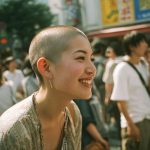 坊主女画像　千葉県　袖ケ浦市　#スキンヘッド　#坊主女　#AI美女　　