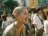 坊主女画像　千葉県　袖ケ浦市　#スキンヘッド　#坊主女　#AI美女　　