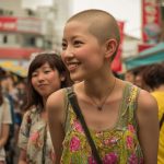 坊主女画像　茨城県　牛久市　#スキンヘッド　#坊主女　#AI美女　　